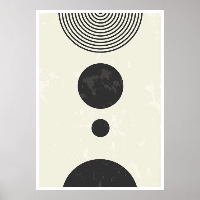 Abstract Geometric Shapes Poster (Front)