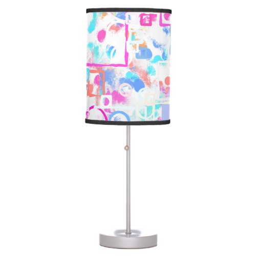 Abstract Geometric Shapes Table Lamp