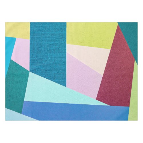 Abstract Geometric Shapes Textile Pattern  Tablecloth