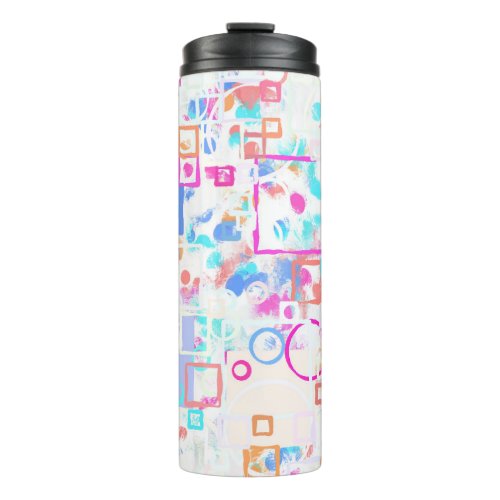 Abstract Geometric Shapes Thermal Tumbler