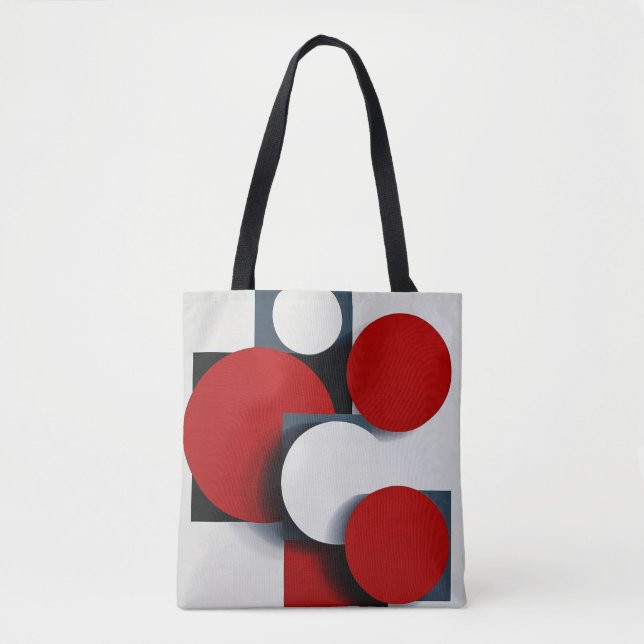 Abstract geometric shapes tote bag (Front)