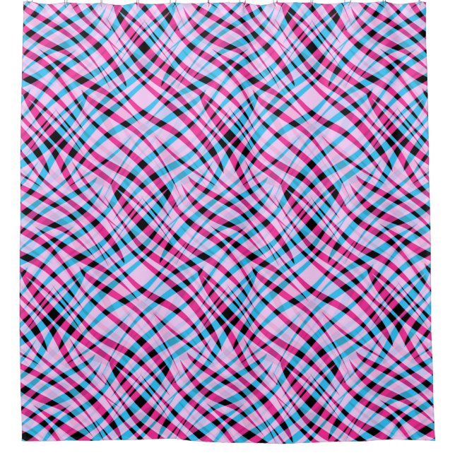 Abstract, geometric shower curtain (Front)