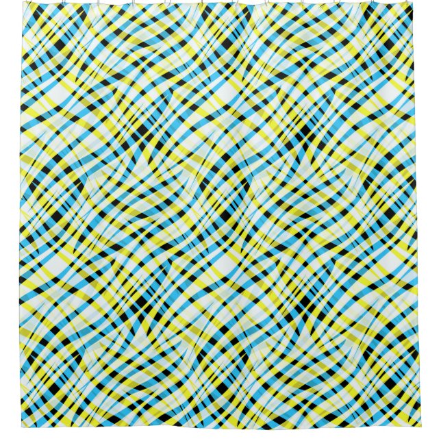 Abstract, geometric shower curtain (Front)