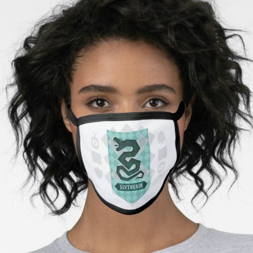 Abstract Geometric SLYTHERINâ Crest Face Mask
