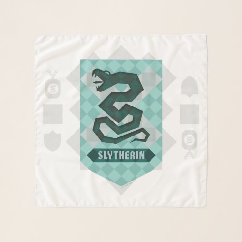 Abstract Geometric SLYTHERINâ Crest Scarf