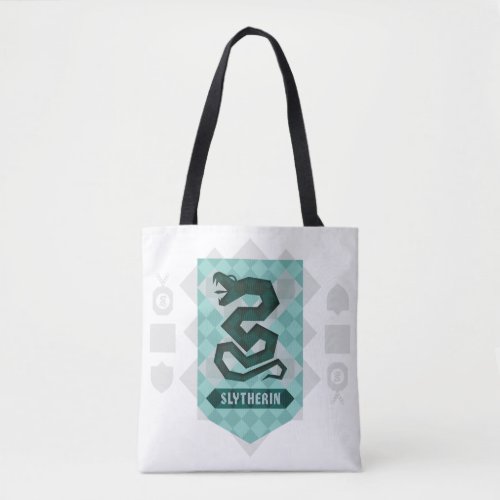 Abstract Geometric SLYTHERINâ Crest Tote Bag