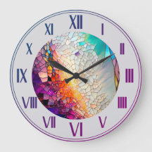 Abstract geometric stained glass pattern