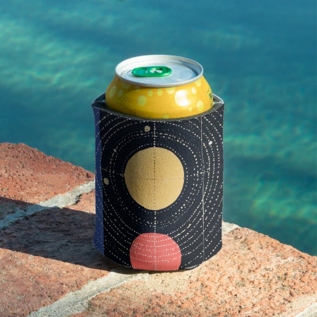 Abstract Geometric Starry Night Celestial Orbit Can Cooler (In Situ Pool)