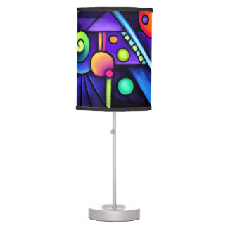 Abstract geometric table lamp