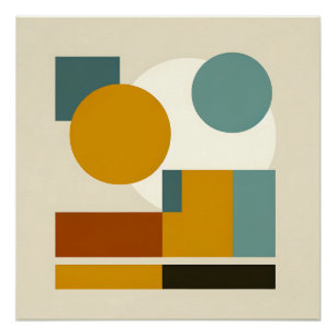 Abstract Geometric The Mid Century Modern Poster