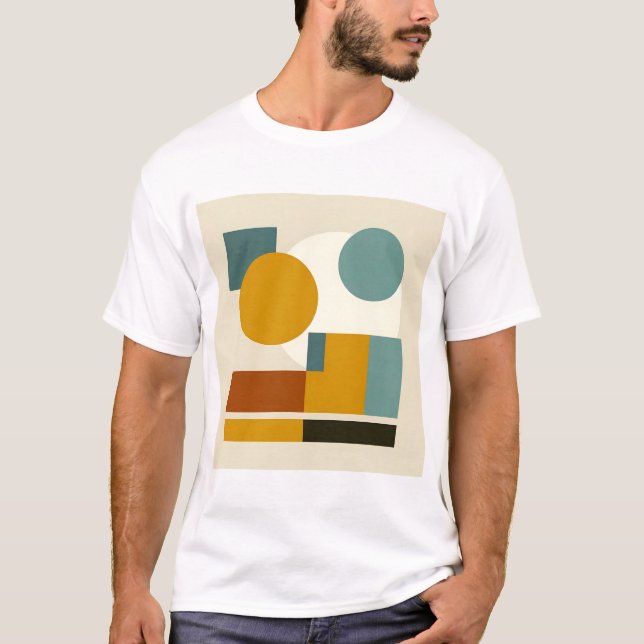 Abstract Geometric The Mid Century Modern T-Shirt (Front)