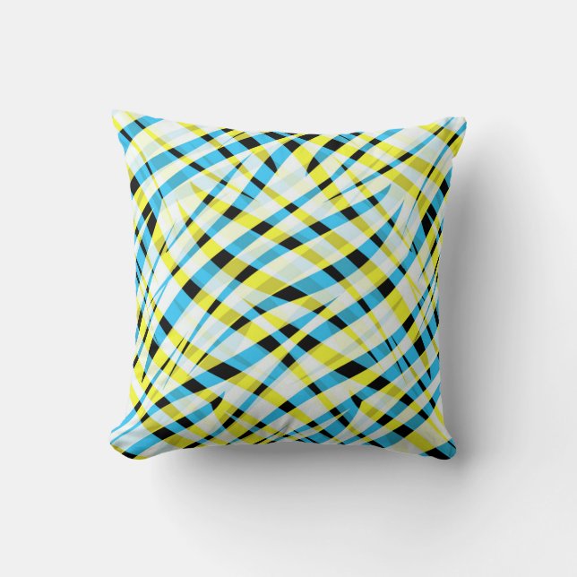 Abstract, geometric throw pillow (Front)