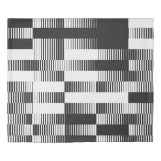 Abstract geometric: transitional effect pattern. duvet cover