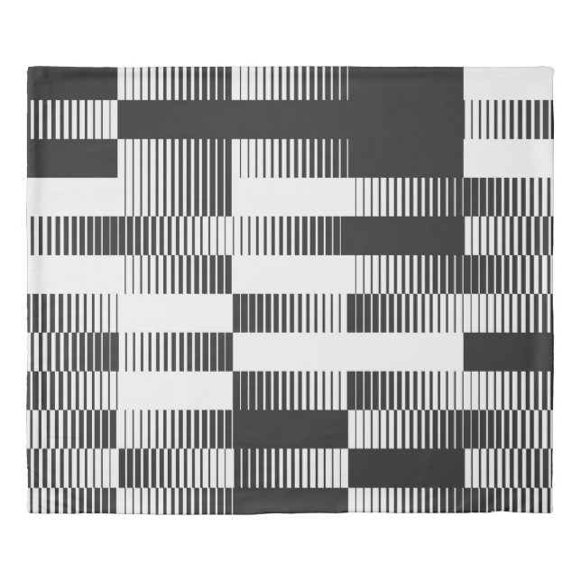 Abstract geometric: transitional effect pattern. duvet cover (Front)