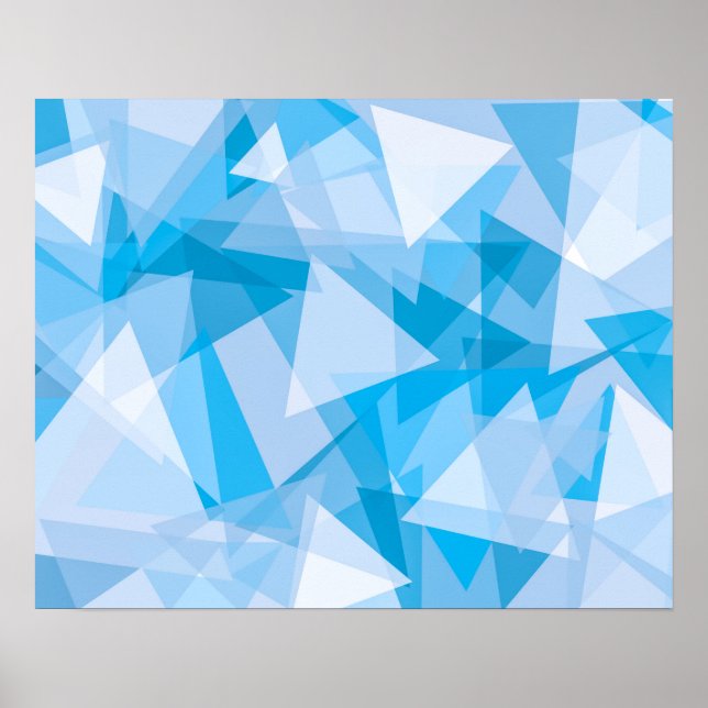 Abstract Geometric Triangle Pattern | Poster (Front)
