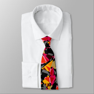 Abstract Geometric Triangles Geometric Shapes Neck Tie