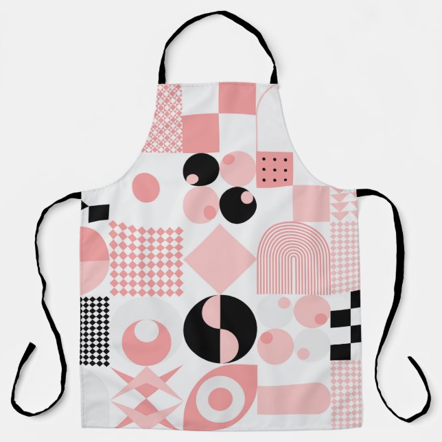 Abstract geometric vintage pattern made with simpl apron (Front)