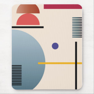 Abstract geometric wall art mouse pad