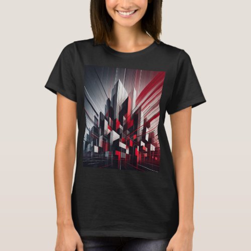Abstract Geometric Womans T_Shirt