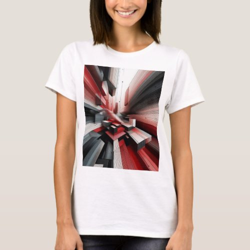 Abstract Geometric Womens T_shirt