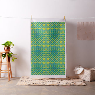 Abstract geometric yellow green pattern fabric