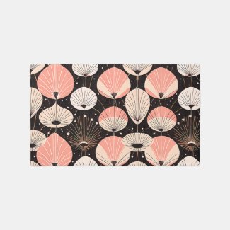 Abstract Geometrical Atomic Drops Pink 