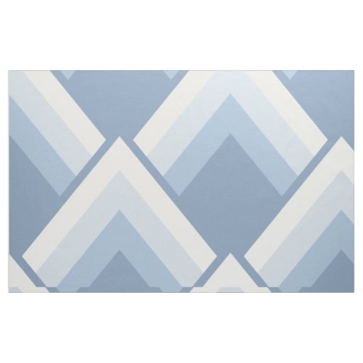 Abstract geometrical, blue and off white 2 fabric