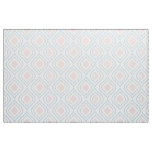 Abstract geometrical, blue, pink and off white fabric