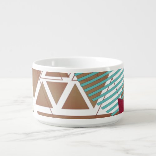 Abstract geometrical figures pattern  bowl