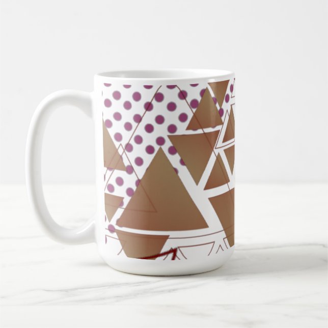 Abstract geometrical figures pattern  coffee mug (Left)