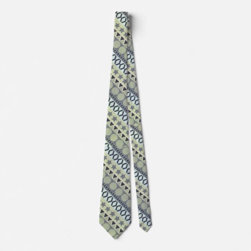 Abstract Geometrical Pattern Neck Tie