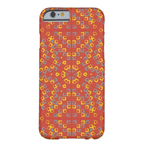 Abstract Geometrical Squares Pattern Barely There iPhone 6 Case