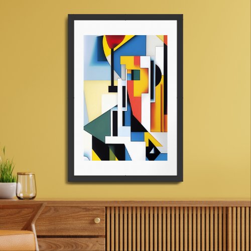 Abstract Geometry - 02 Framed Art