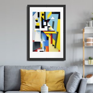 Abstract Geometry - 03 Framed Art