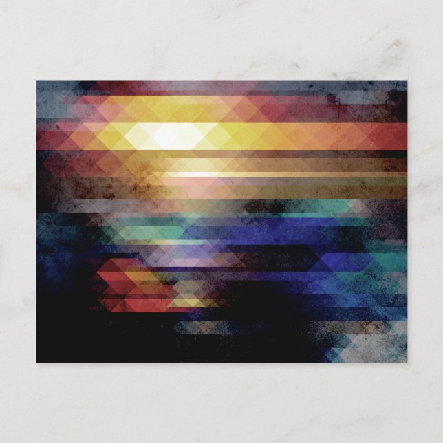 Abstract Geometry of Colors Postcard (Front)