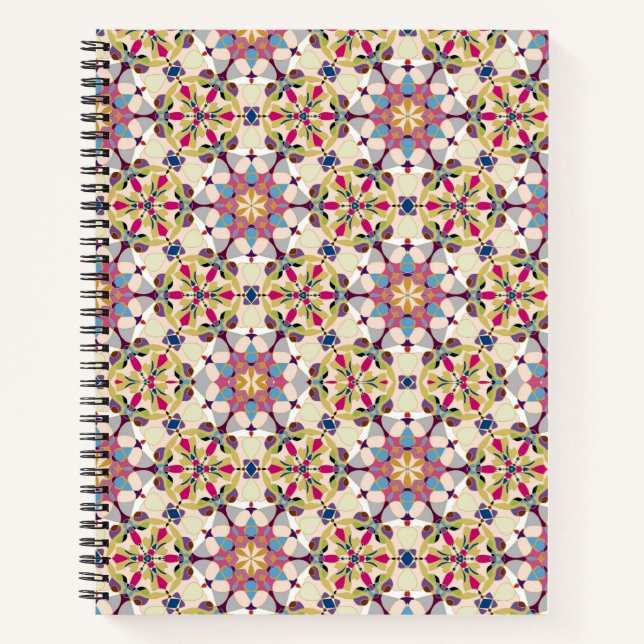 Abstract Geometry Pastel Notebook (Front)