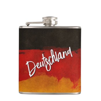Abstract German Flag Flask by Hannahscloset at Zazzle
