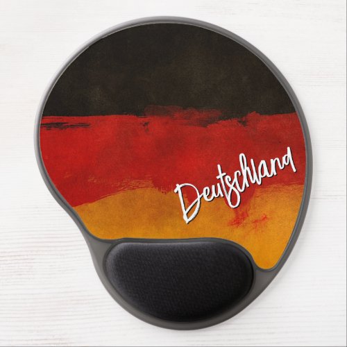 Abstract German Flag Gel Mouse Pad