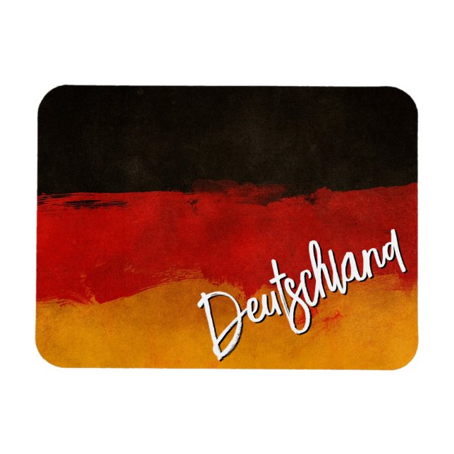 Abstract German Flag Magnet (Horizontal)