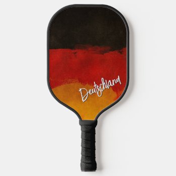Abstract German Flag Pickleball Paddle by Hannahscloset at Zazzle