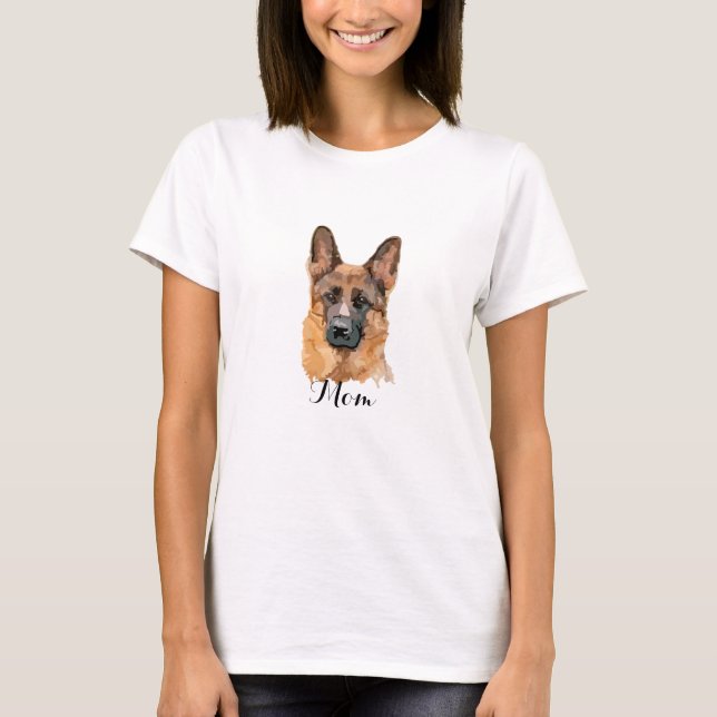 Abstract German Shepard T-Shirt (Front)
