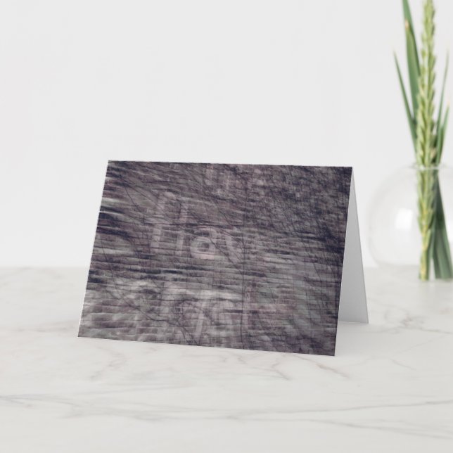 Abstract Ghost Sign on Brick Building all occasion Card (Front)