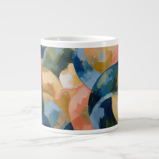 Abstract Giant Coffee Mug (Front)
