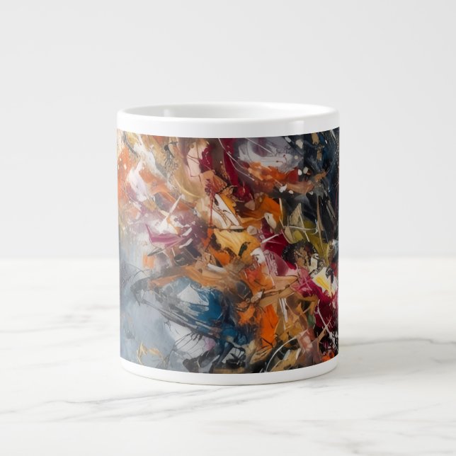 Abstract  giant coffee mug (Front)