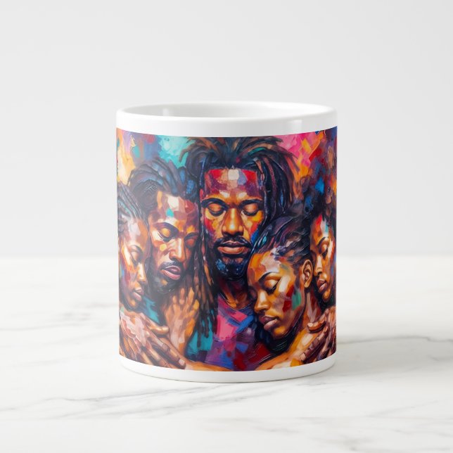 Abstract Giant Coffee Mug (Front)