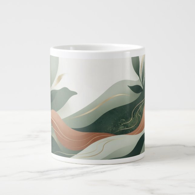 Abstract Giant Coffee Mug (Front)