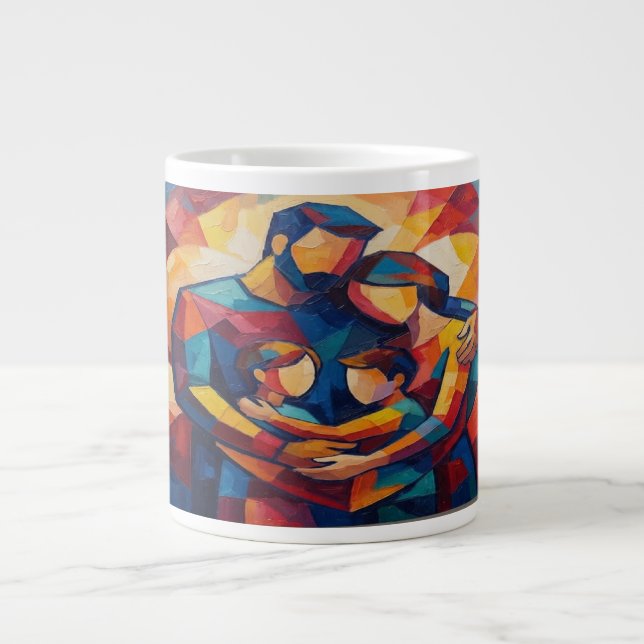 Abstract Giant Coffee Mug (Front)