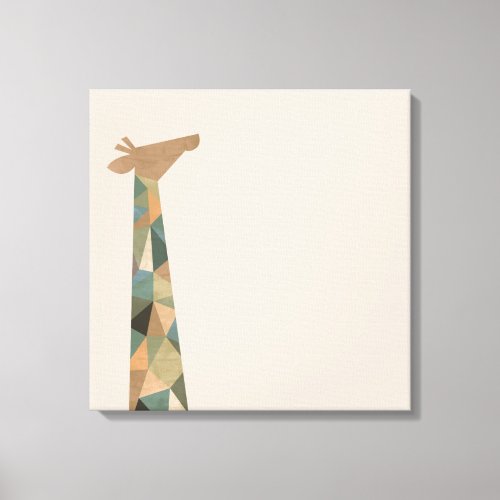 Abstract Giraffe Canvas Print