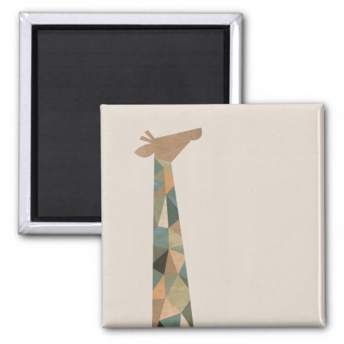 Abstract Giraffe Magnet