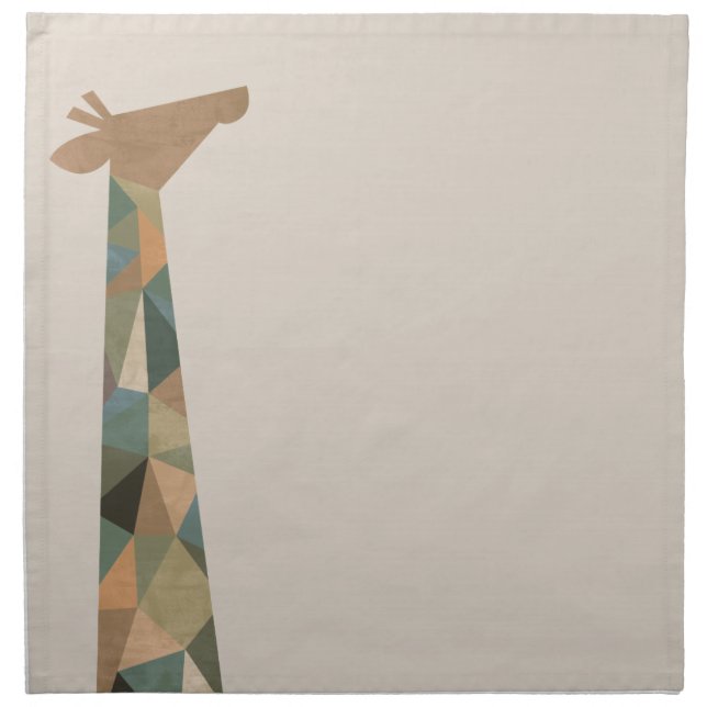 Abstract Giraffe Napkin (Front)